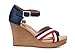 TOMS Women's Strappy Wedge Election Charms