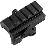 Mizugiwa 5-Slot QD Lever Mount Adaptor and Riser Medium Profile Black