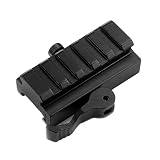 MIZUGIWA 5-Slot QD Lever Mount Adaptor and Riser Medium Profile Black