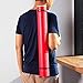 2-Pack Extendable Poster Tubes Expand from 24.5” to 40” with Shoulder Strap | Carry Documents, Blueprints, Drawings and Art | Red and Green Portable Durable Round Storage Cases with Lids and Labels