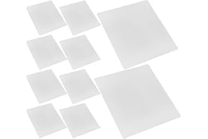SHINEOFI 10Pcs Transparent PVC Drawing Mats for 3D Printing Pen Art Clear Copy Boards for Diy 3D Painting Projects Portable a