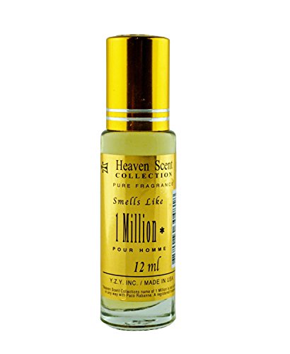 Perfume Body Oil Version of *_Paco_1_Million_* Cologne For Men - 12 ml Clear Glass Roll On Bottle