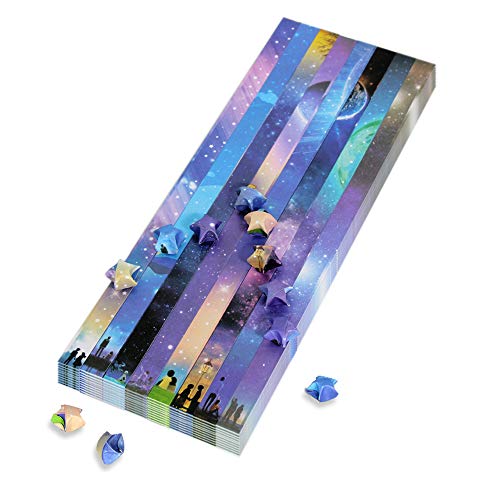 TangTanger 1360 Sheets Origami Paper Stars Beautiful Sky Colors DIY Hand Crafts Origami Lucky Star Paper - Thumbnail 5
