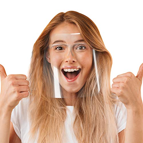 [10 Pack] Face Shield with Glasses Frames Anti Fog Face Shield for