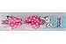 BINGPET BA3041 Soft Personalized Rhinestone Bow Tie Adjustable Cat Breakaway Collar With Bell , Pink