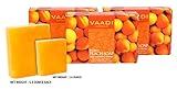 Peach Bar Soap (DOUBLE SIZE) with Almond Oil - Handmade Herbal Soap (Aromatherapy) with 100% Pure Essential Oil - ALL Natural - Skin Nourishing Therapy - Each 5.3 Oz - Pack of 3 (1 Lb) - Vaadi Herbals