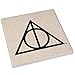 Harry Potter Icons Ceramic Square Coasters for Drinks Absorbent, Set of 4 | Tabletop Protection for Home & Kitchen, Dining Table | Coffee Table Decor, Barware Accessories | Wizarding World Gifts