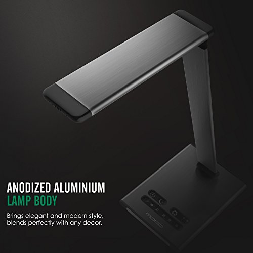 MoKo Dimmable LED Desk Lamp, 10W Touch Control Adjustable Table Lamp