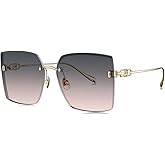 BOLON Women Trendy Elegant Oversized Square Sunglasses, Exclusive Eyewear Brand of EssilorLuxottica