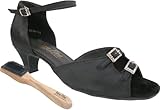 Very Fine Women's Salsa Ballroom Practice Adjustable Width Dance Shoes 1620 Bundle - Shoe Wire Brush 1.3