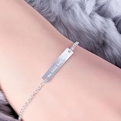 Be Still and Know Bracelet for Women, 925 Sterling