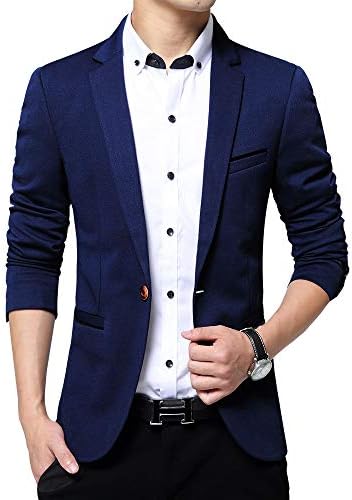 Sports Jacket for Men Slim Fit One Button Blazer Jackets Casual Suit Coats