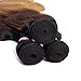 Ombre Brazilian Hair Bundles with closure Body Wave 8A Grade Human Virgin Hair Remy Hair Weaves 100% Unprocessed Human Hair Extensions Fabc Hair (14 16 18+12inch with closure, 1b/4/27)