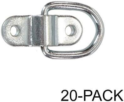 Stainless Steel D-ring Tiedowns 3,500 lb. Capacity Tie Down Anchor - 20 Pack