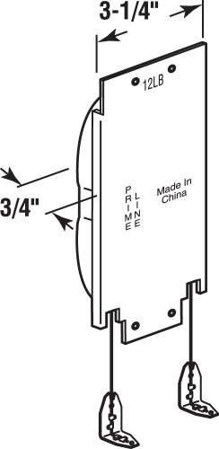 Prime-Line Products H 3630 Wood Window Sash Balance, 12-Pound, Steel Construction
