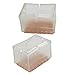 BQLZR Transparent Chair Leg Caps Feet Pads Silicone Floor Furniture Table Feet Covers Non Slip Prevent Scratches Pack of 8