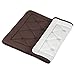 LANGRIA Memory Foam Bath Mats Non-Slip Bathroom Rugs Water Absorbent Fast Dry Soft Comfortable Stylish Coral Fleece Surface, 17''x 24'' (Brown)