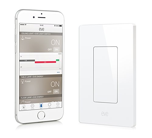 UPC 813180020207, Elgato Eve Light Switch, Connected Wall Switch with Apple HomeKit technology, Bluetooth low energy