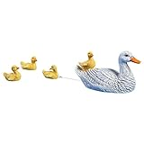 Collections Etc Duck Family Pool Floater Figurine Set