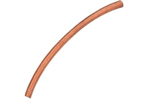 TWISTED CHOPPERS Braided Copper Oil Line Fuel Hose By The Foot, 5/16 Inch