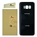 LUVSS [Extra Adhesive] Back Glass Assembly for Samsung Galaxy S8 Plus G955 (All Carriers) Rear Cover Glass Panel Case Housing + Camera & Flash Lens with Opening Tools Kit (Black)