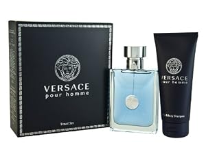Image of Versace Pour Homme Men Gift Set (Eau De Toilette Spray, Hair and Body Shampoo)