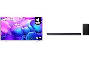 SASMUNG 65-Inch QLED Q6F 4K AI Powered Smart TV + SAMSUNG HW-Q600F/ZC 3.1.2 Channel Atmos Soundbar