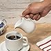 HIC Kitchen Creamer Pitcher with Handle, Fine Porcelain, 4-Ounce, Set of 2
