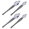 Cabilock 4 stuks sausnijpers lepel decoratieve lepel chef-art potloodlepel DIY decoratieve lepel gereedschap saus…