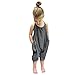 chinatera Little Girls Kids Halter Romper Harem Pants One-Piece Jumpsuit Cotton (12-18 M, Grey)