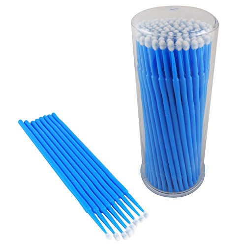 ATLIN Disposable Micro Brush Applicators, 100 Pack of 2.5mm Touch Up Paint Brushes
