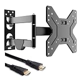 Fleximounts TV Wall Mount Bracket for most 17-42 inch TV Full Motion with Articulating 15.4" Extension Arm Swivel Tilt for LCD LED HD and Plasma