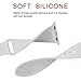 ATUP Compatible with for Apple Watch Replacement Band 38mm 40mm 42mm 44mm Women Men, Soft Silicone Band Compatible with for iWatch Series 5, 4, 3, 2, 1 (Gray, 38mm/40mm-S/M)