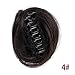 2Pcs Mini Claw Clip in Messy Bun Chignon Synthetic Hair Cat Ears Bun Extensions Wig Accessory Ponytail Updo Hair Pieces for Women and Girls and Kids (Brown)thumb 1