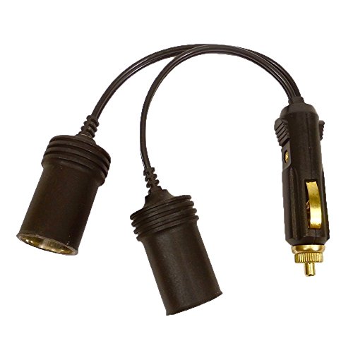 5GAC 12 Volt Cigarette Lighter Power Splitter Adapter Plug 12v Extension Cord (5ft)