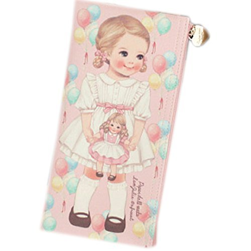 Afrocat Paper Doll Mate NEW Pen Case Julie Pencils Beauty Brushes Multi Purpose Pouch (Pink(Julie))
