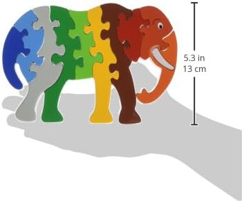 Lanka Kade Elephant 1-10 Number Wooden Jigsaw Puzzle