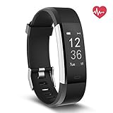Delvfire Fitness Tracker HR, Activity Tracker with Heart Rate Monitor, Smart Watch IP67 Waterproof Wristband with Calorie Counter, Step Pedometer, Sleep Monitor for iPhone, Android - Kids Women Men