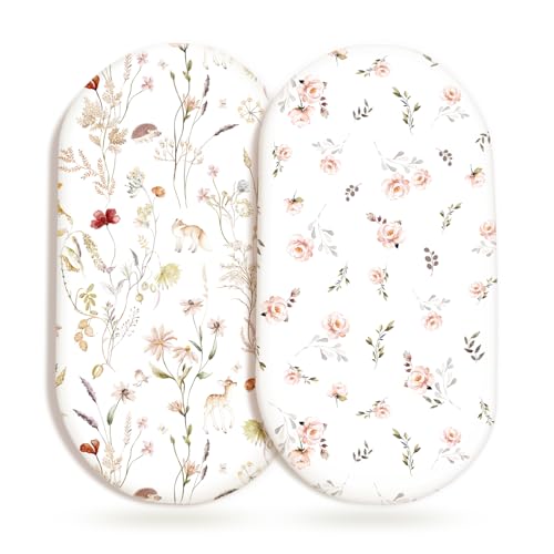 GRSSDER Soft Bassinet Sheets
