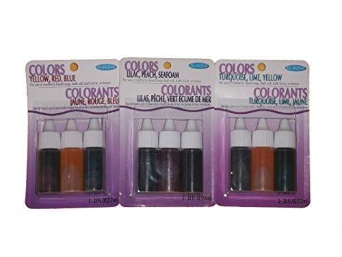 Life of the party liquid soap colors, 0.25-ounce each c…