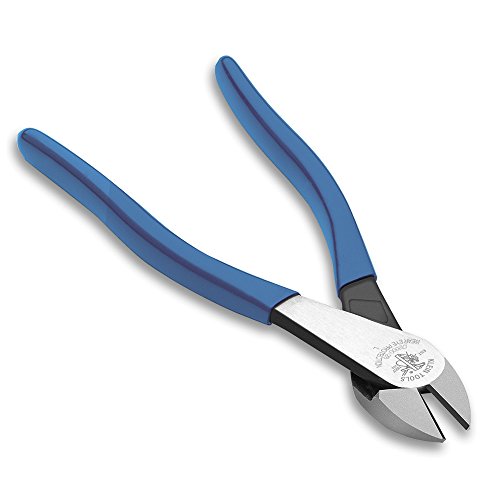 Diagonal Cutter Linemans Pliers, High Leverage, 8-Inch, High Leverage Design, Angled Head Klein Tools D2000-48