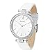 Dictac Women Lady Waterproof Analog Quartz Crystal Dial Clock Leather Wrist Watch ( Model:102401) (White)