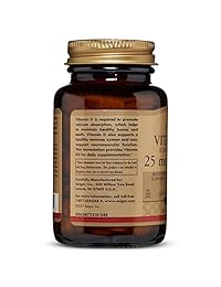 Solgar – Vitamina D3 (cholecalciferol) 1.000 IU, 180 Tabletas