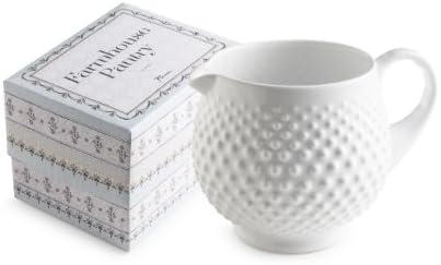 Rosanna 94972 Farmhouse Pantry Hobnail Pitcher, White