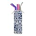 Straw case, chopsticks, utensil and flatware travel case, utensil and cutlery carrying bag, straw pouch and straw carrying case, Steelish (Large, Elephants+Trees)