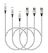 USB Type C Cable 3Pack 3.3ft 6.6ft 10ft Yocihi Type C to USB A Charging Cable Super Speed Nylon Braided USB C Cable Compatible with Galaxy S9/S9+/S8/S8+/More Smartphone and Tablets Silver primary