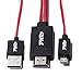 Pwr+ 7 Ft MHL to HDMI Adapter Cable for MHL Enabled 11 Pin Micro-USB Compatible Devices ! Power only from 5W 1A Wall USB Charger !