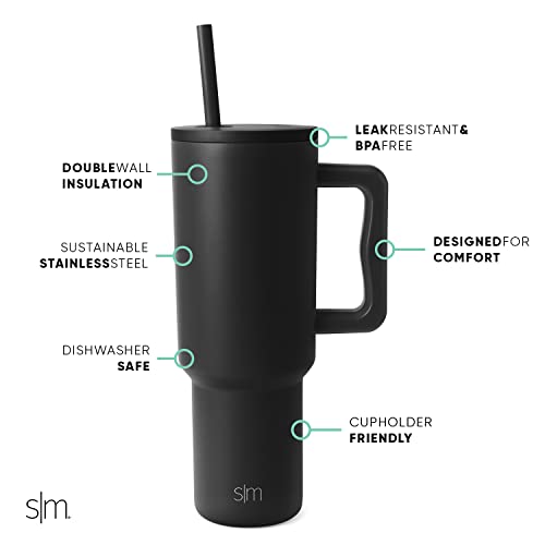 Simple Modern 40 Oz Tumbler With Handle And Straw Lid Insulated