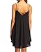 LILBETTER Women's Summer Sexy Sleeveless Strappy Swing Dress(Black M)