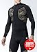TM-T42-BB_Small Tesla Men's Thermal WinterGear Compression Baselayer Mock Long Sleeve T Shirts T42